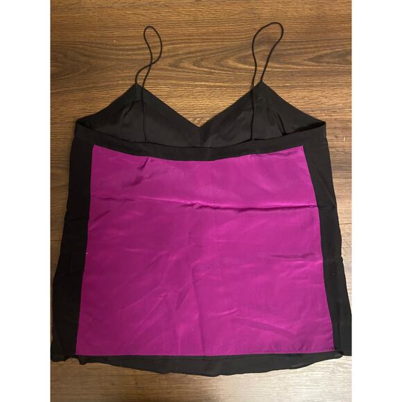 EUC Tibi silk color block spaghetti strap tank sz: 4 - Picture 3 of 7